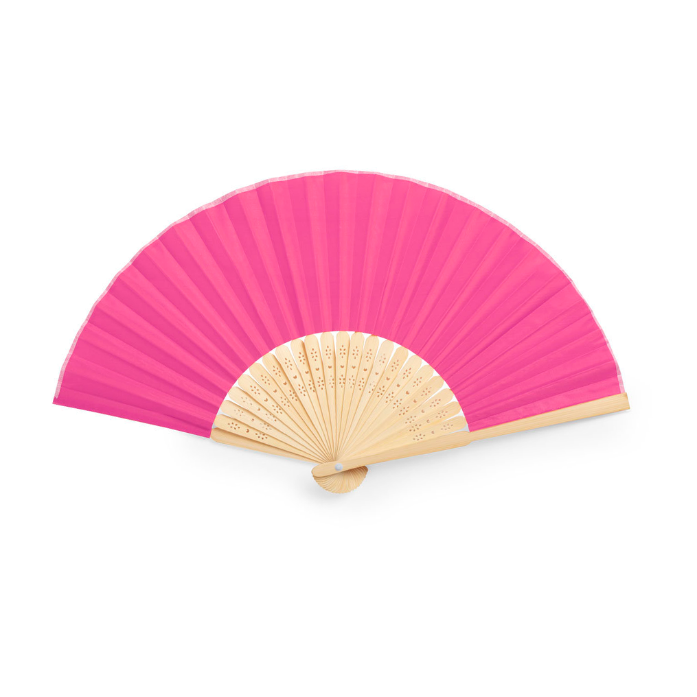 Éventail couleur en bois - Kronix - Fuchsia
