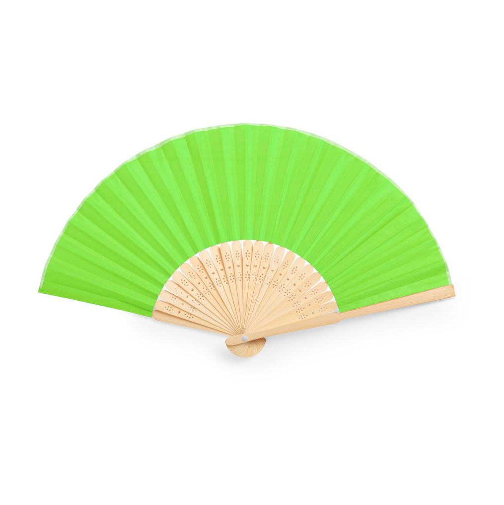 Éventail couleur en bois - Kronix - Vert clair