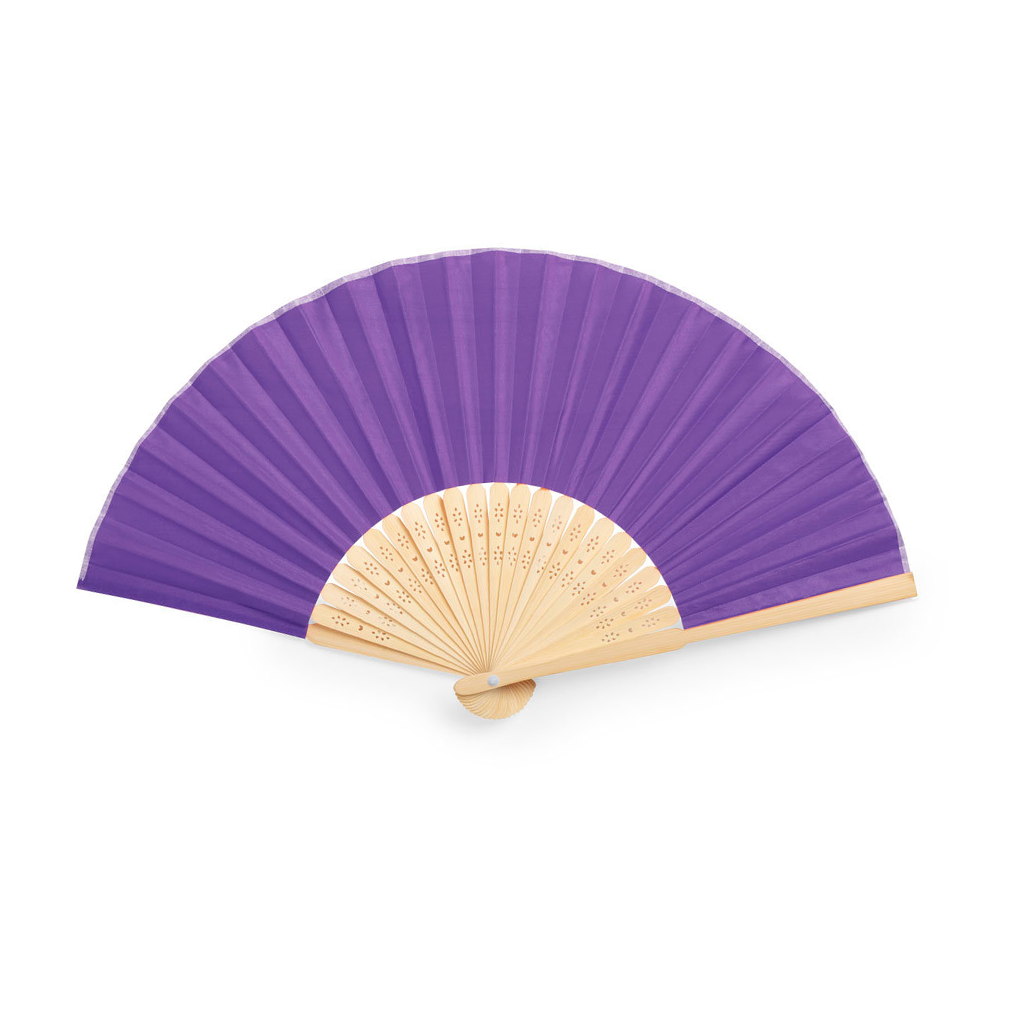 Éventail couleur en bois - Kronix - Violet